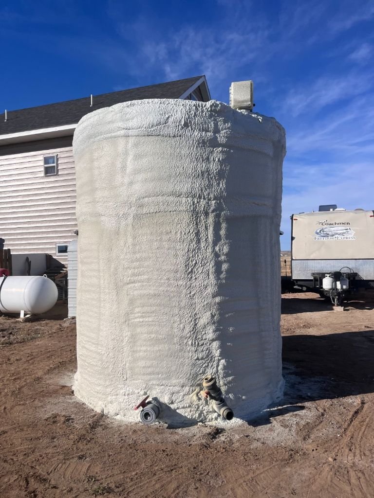 Custom Spray-Foam on an Oil Storage Tank — photo 1