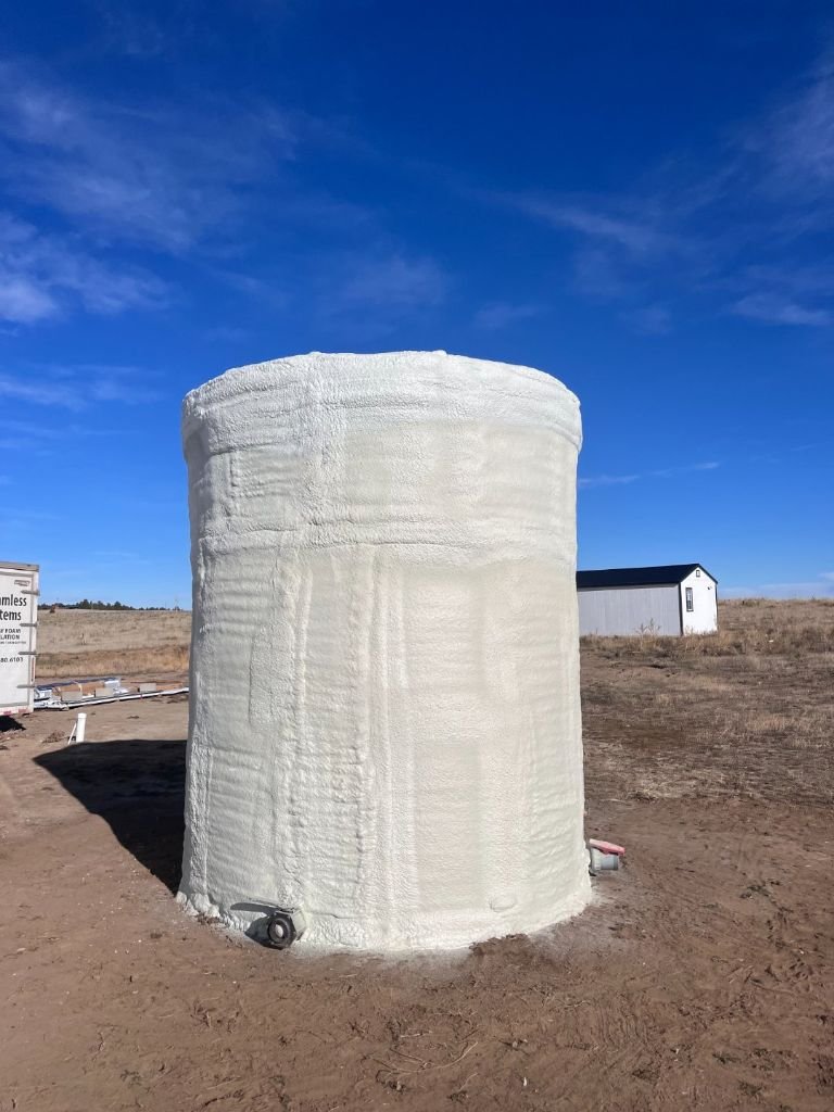 Custom Spray-Foam on an Oil Storage Tank — photo 3